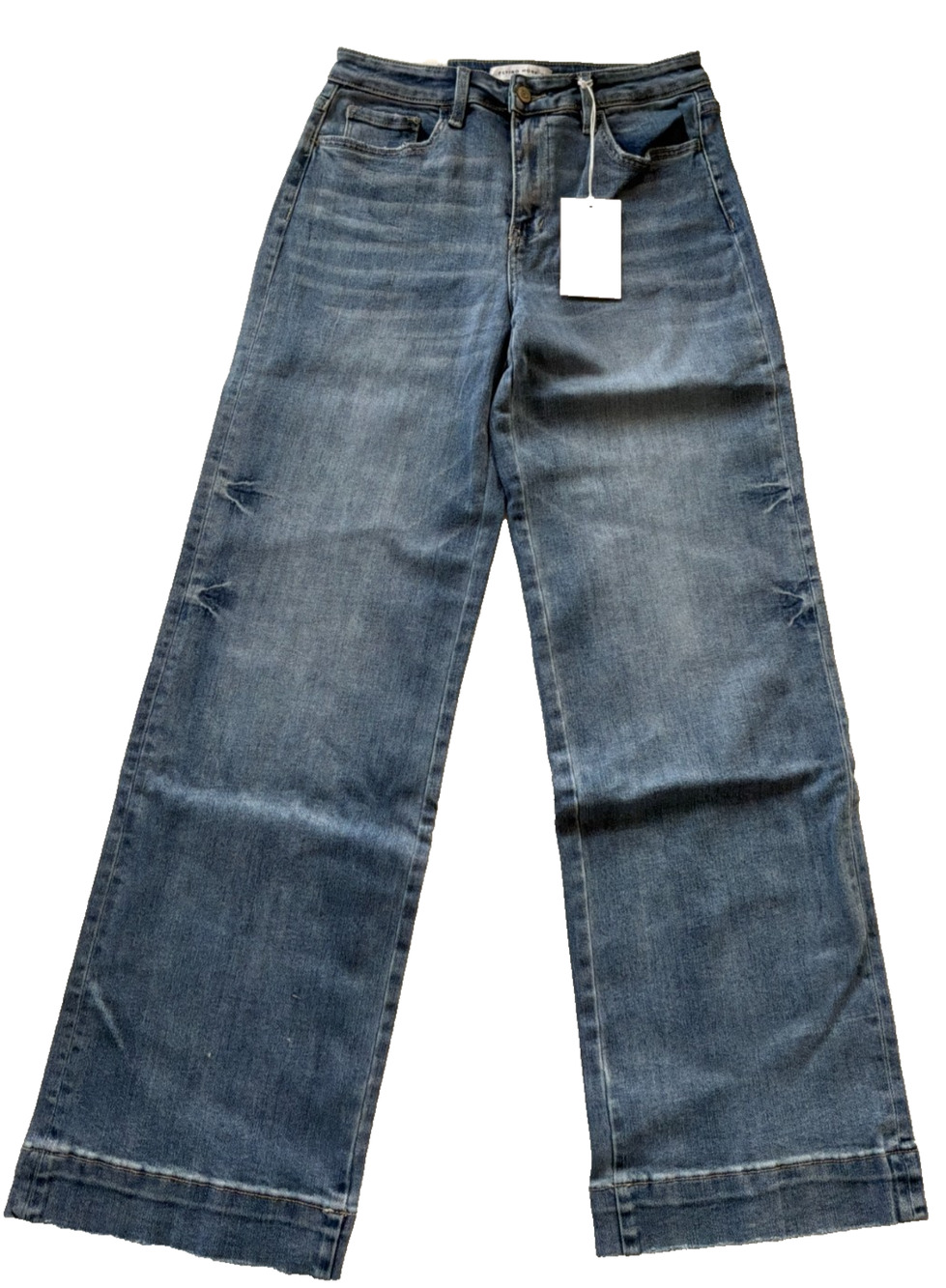 Flying Monkey High Rise Wide Leg Jeans Serendipity Blues Women's 28 NWT